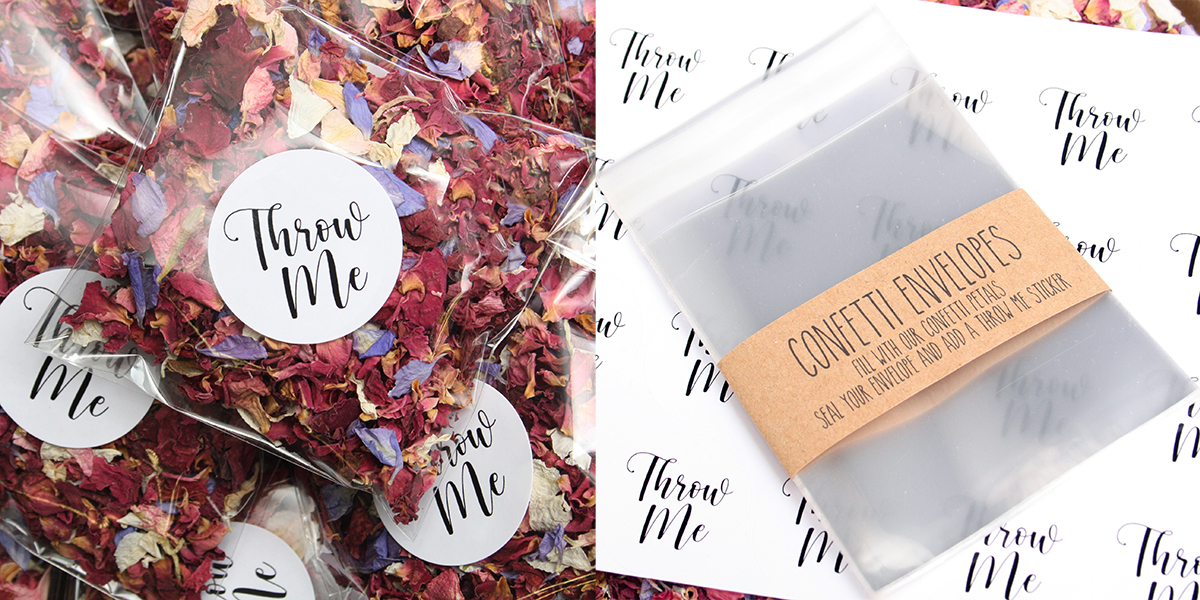 Create Your Own Wedding Confetti Envelopes